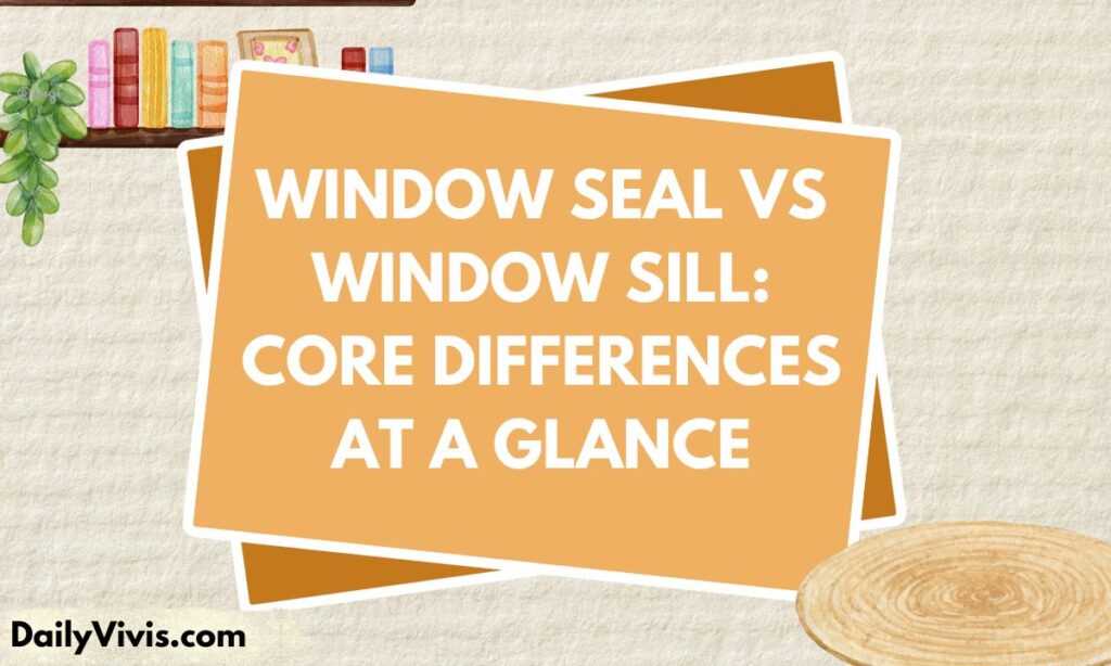 Window Seal vs Window Sill Core Differences at a Glance
